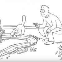 Simon's cat et le circuit électrique