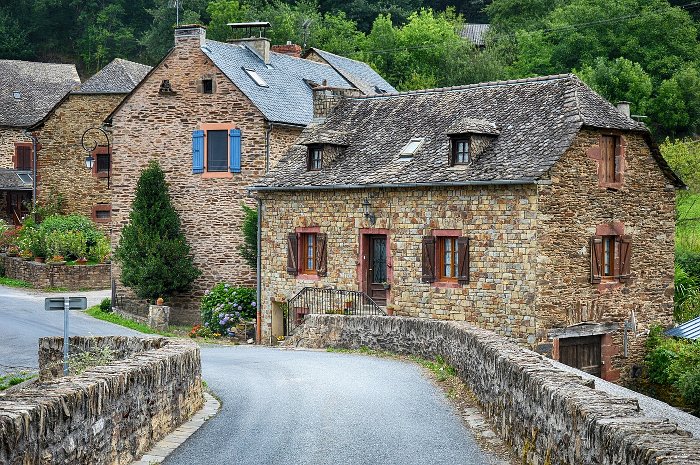 Maisons anciennes dans un village Français